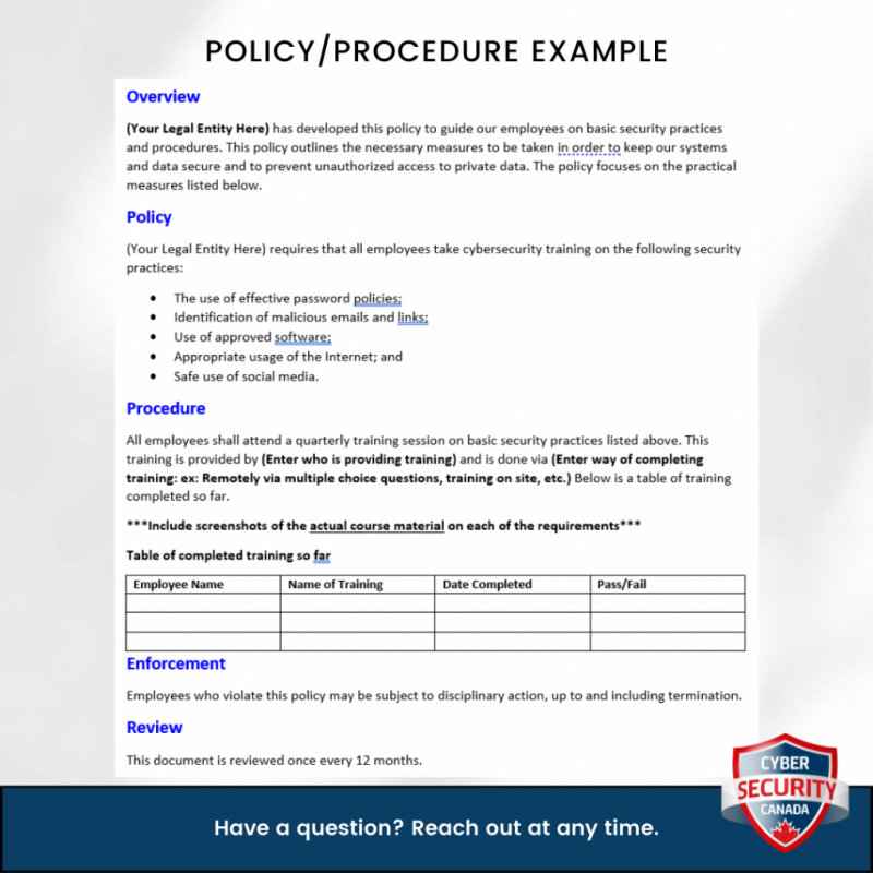 CAN/CIOSC 104 Audit
